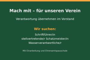 Mach mit – für unseren Verein: Verantwortung im Vorstand